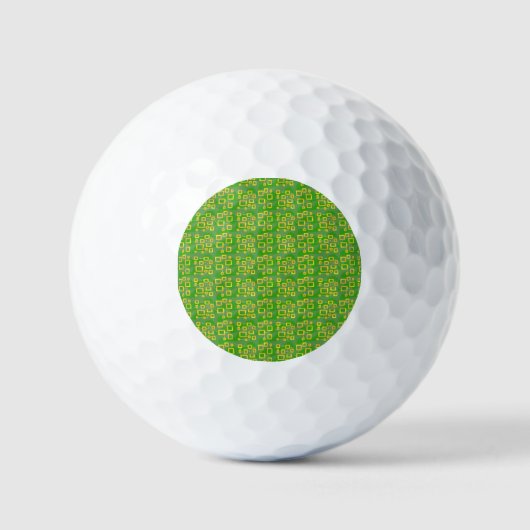 Green Geometric ゴルフボール (正面)