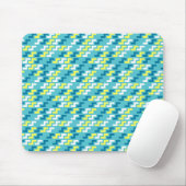Green Geometric Pattern Mouse Pad マウスパッド (マウス)
