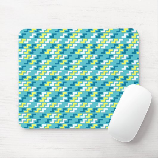 Green Geometric Pattern Mouse Pad マウスパッド (マウス)