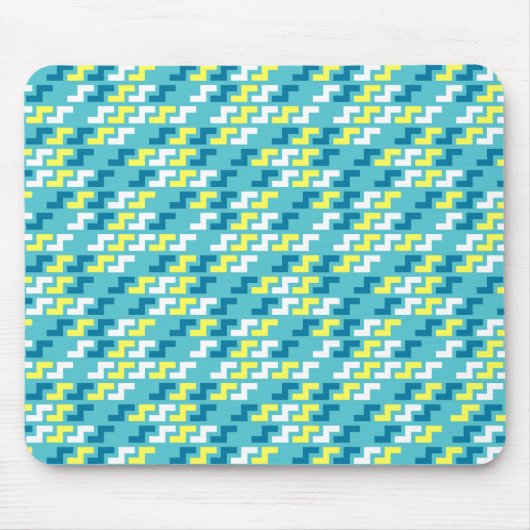 Green Geometric Pattern Mouse Pad マウスパッド (正面)