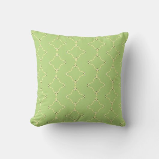 Green Geometric Pillow クッション (正面)