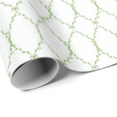 Green Geometric Wrapping Paper, Christmas Giftwrap ラッピングペーパー (ロールコーナー)