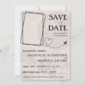 Green Germany Passport日付の保存 セーブザデート (裏面)