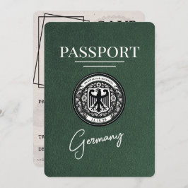 Green Germany Passport日付の保存 セーブザデート