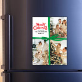 Green Gift Wrapped Family Photo collage Christmas