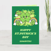 Green Giggles St. Patrick’s Day Card カード (正面)