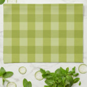Green gingham キッチンタオル (折り畳み)