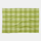 Green gingham キッチンタオル (横)
