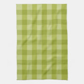 Green gingham キッチンタオル (縦)