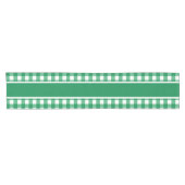 Green Gingham  ショートテーブルランナー (横)