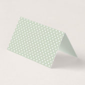Green Gingham Coquette Bow Place Card Table Decor (裏面)