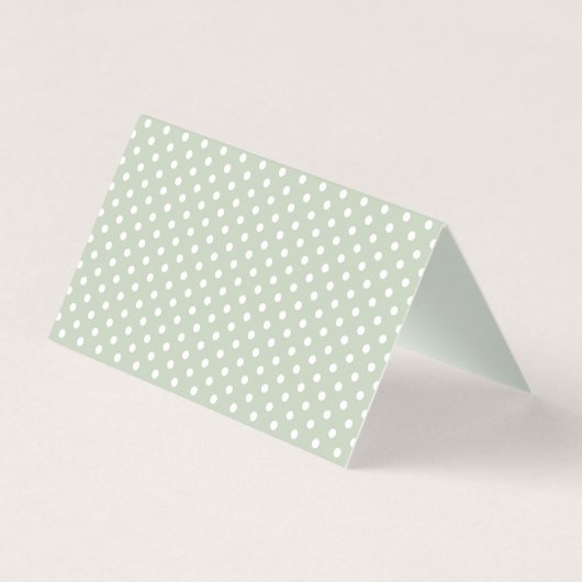 Green Gingham Coquette Bow Place Card Table Decor (裏面)