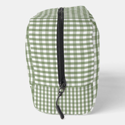 Green Gingham Cute Plaid Cosmetic Pretty ドップキット (右)