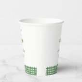 Green Gingham Golf Baby Shower 紙コップ (右)