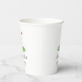 Green Gingham Golf Baby Shower Paper Cups 紙コップ (右)