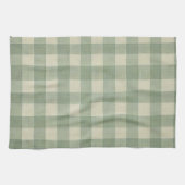 Green Gingham kitchen towel キッチンタオル (横)