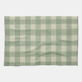 Green Gingham kitchen towel キッチンタオル