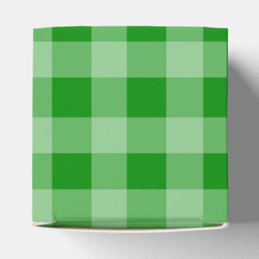 Green Gingham Pattern フェイバーボックス (上部)