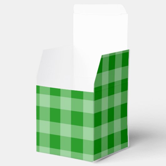 Green Gingham Pattern フェイバーボックス (オープン)