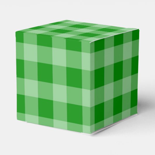 Green Gingham Pattern フェイバーボックス (裏面サイド)
