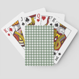 Green Gingham Playing Cards トランプ