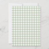 Green Gingham Two Silly Goose Birthday Invitation 招待状 (裏面)