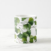 Green Ginkgo Biloba - コーヒーマグカップ (中央)