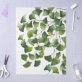 Green Ginkgo Biloba -  薄葉紙 (クラフト)