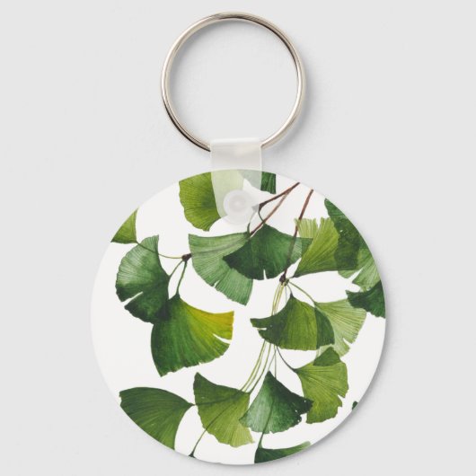 Green Ginkgo Biloba - Keychain キーホルダー (正面)