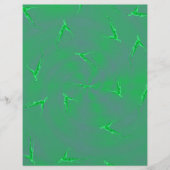 Green Ginseng Man Scrapbook Paper 2-Sided Page (正面)