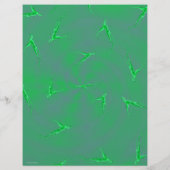 Green Ginseng Man Scrapbook Paper 2-Sided Page (裏面)