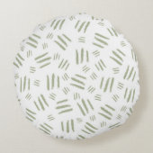 Green Giraffe Print ラウンドクッション (裏面)