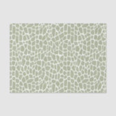 Green Giraffe Print Birthday 薄葉紙 (正面)