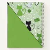 Green Girly Mid-Century Salon ノートブック (裏面)