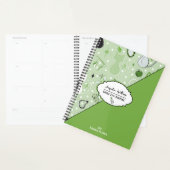 Green Girly Mid-Century Salon プランナー手帳 (ディスプレー)