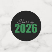 Green Glitter Class of 2026 コンフェッティ (スモール正面)