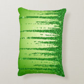 Green Glitter Drip Background With Sparkling アクセントクッション (裏面(縦))