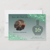 Green Glitter Paris Fragrance Studio Sweet 16 セーブザデート (正面)