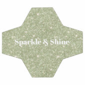 Green Glitter Sparkle サッカーボール (フラット)