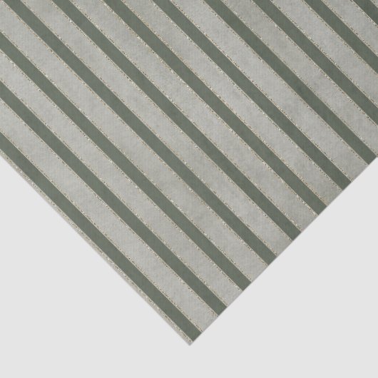 Green Glitzy Gold Stripes Christmas 薄葉紙 (詳細)