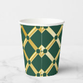 Green & Gold Arabic-inspired Paper Cup 紙コップ (右)