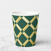 Green & Gold Arabic-inspired Paper Cup 紙コップ (正面)