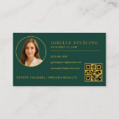 Green Gold Attorney at Law 写真QRコード 名刺 (裏面)