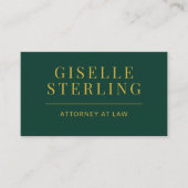 Green Gold Attorney at Law 写真QRコード 名刺 (正面)