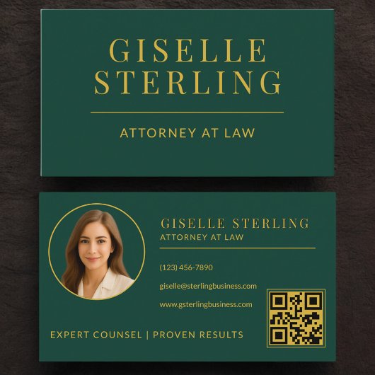 Green Gold Attorney at Law 写真QRコード 名刺