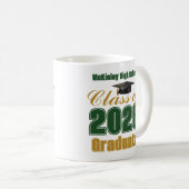 Green Gold Class of 2026 Graduate Gift コーヒーマグカップ (正面右)