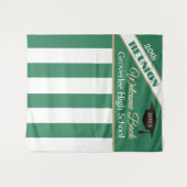 Green & Gold Class Reunion Photo Backdrop タペストリー (正面(横))