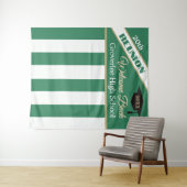 Green & Gold Class Reunion Photo Backdrop タペストリー (インサイチュ(横))