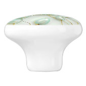 Green Gold Floral セラミックノブ (側面)