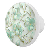 Green Gold Floral セラミックノブ (右)